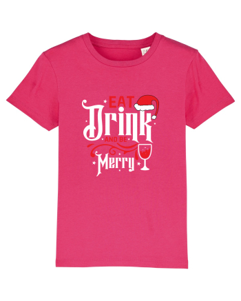 Eat, Drink and Be Merry (versiune 1) alb Raspberry