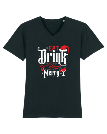 Eat, Drink and Be Merry (versiune 1) alb Black