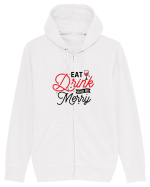 Eat, Drink and Be Merry (versiune 2) Hanorac cu fermoar Unisex Connector
