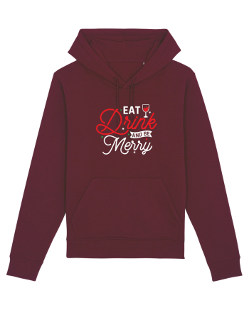 Eat, Drink and Be Merry (versiune 2) alb Burgundy