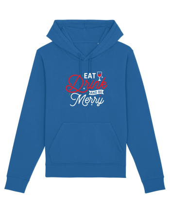 Eat, Drink and Be Merry (versiune 2) alb Royal Blue