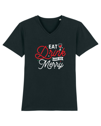 Eat, Drink and Be Merry (versiune 2) alb Black