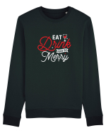 Eat, Drink and Be Merry (versiune 2) alb Bluză mânecă lungă Unisex Rise
