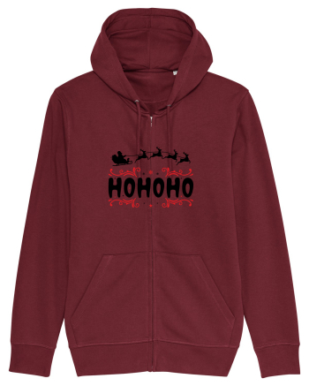 Ho Ho Ho (Moș Crăciun) negru Burgundy