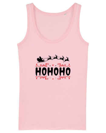 Ho Ho Ho (Moș Crăciun) negru Cotton Pink