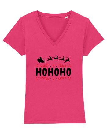 Ho Ho Ho (Moș Crăciun) negru Raspberry
