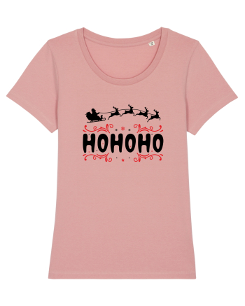 Ho Ho Ho (Moș Crăciun) negru Canyon Pink