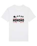 Ho Ho Ho (Moș Crăciun) negru Tricou mânecă scurtă Unisex Rocker