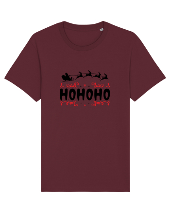 Ho Ho Ho (Moș Crăciun) negru Burgundy