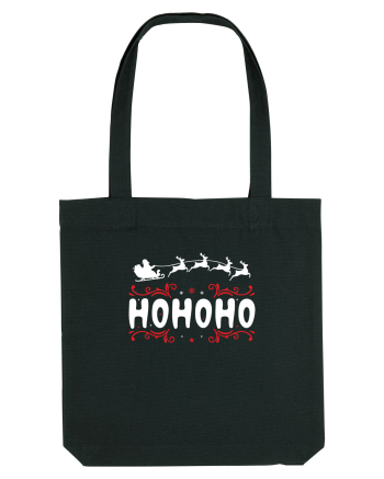 Ho Ho Ho (Moș Crăciun) alb Black
