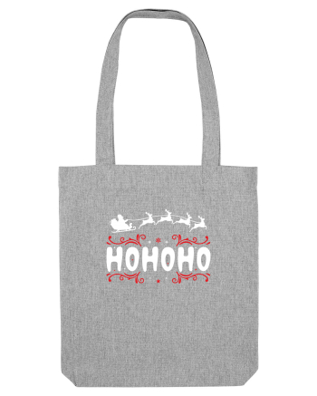 Ho Ho Ho (Moș Crăciun) alb Heather Grey