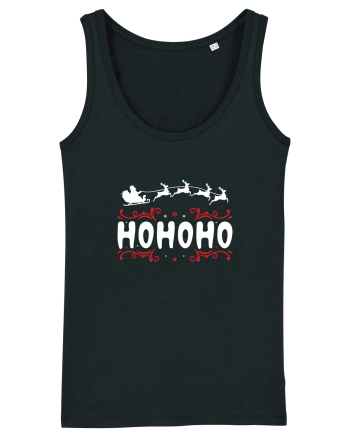 Ho Ho Ho (Moș Crăciun) alb Black