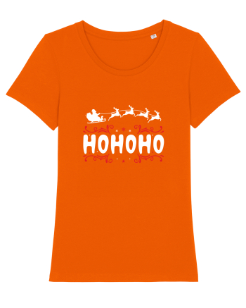 Ho Ho Ho (Moș Crăciun) alb Bright Orange