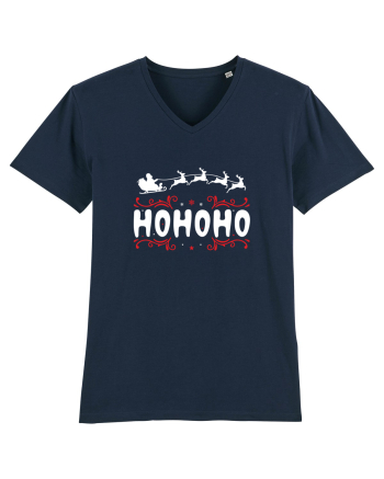 Ho Ho Ho (Moș Crăciun) alb French Navy