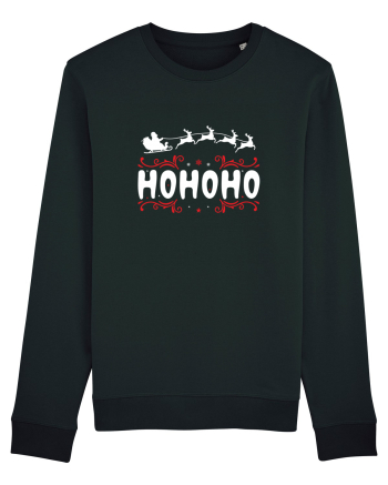 Ho Ho Ho (Moș Crăciun) alb Black