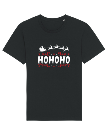 Ho Ho Ho (Moș Crăciun) alb Black