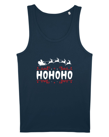 Ho Ho Ho (Moș Crăciun) alb Navy