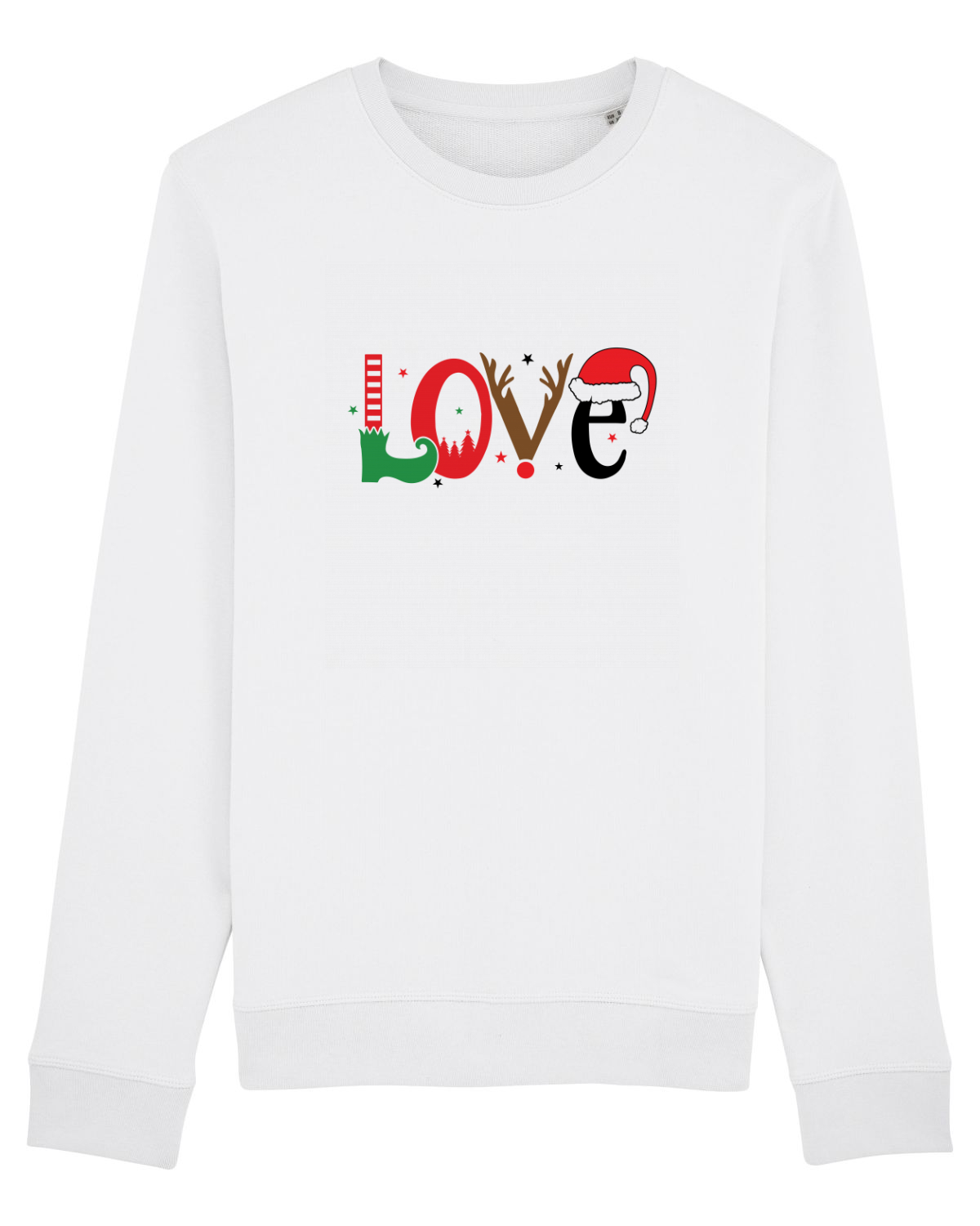 Bluză mânecă lungă Unisex Rise White