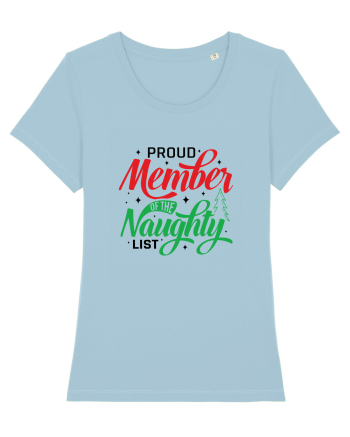 Proud Member of the Naughty List Sky Blue