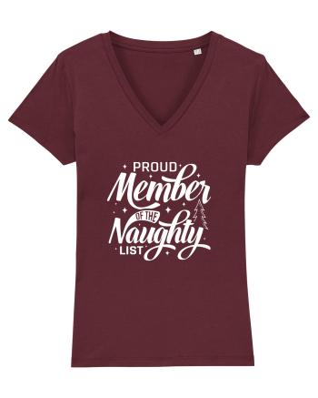 Proud Member of the Naughty List (alb) Burgundy