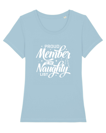Proud Member of the Naughty List (alb) Sky Blue