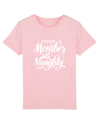 Proud Member of the Naughty List (alb) Cotton Pink