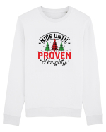 Nice Until Proven Naughty Bluză mânecă lungă Unisex Rise