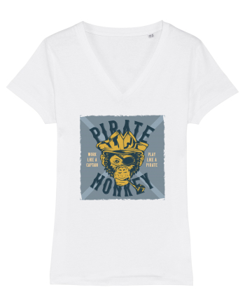Pirate Monkey White