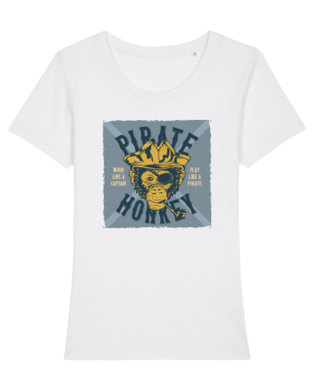 Pirate Monkey White