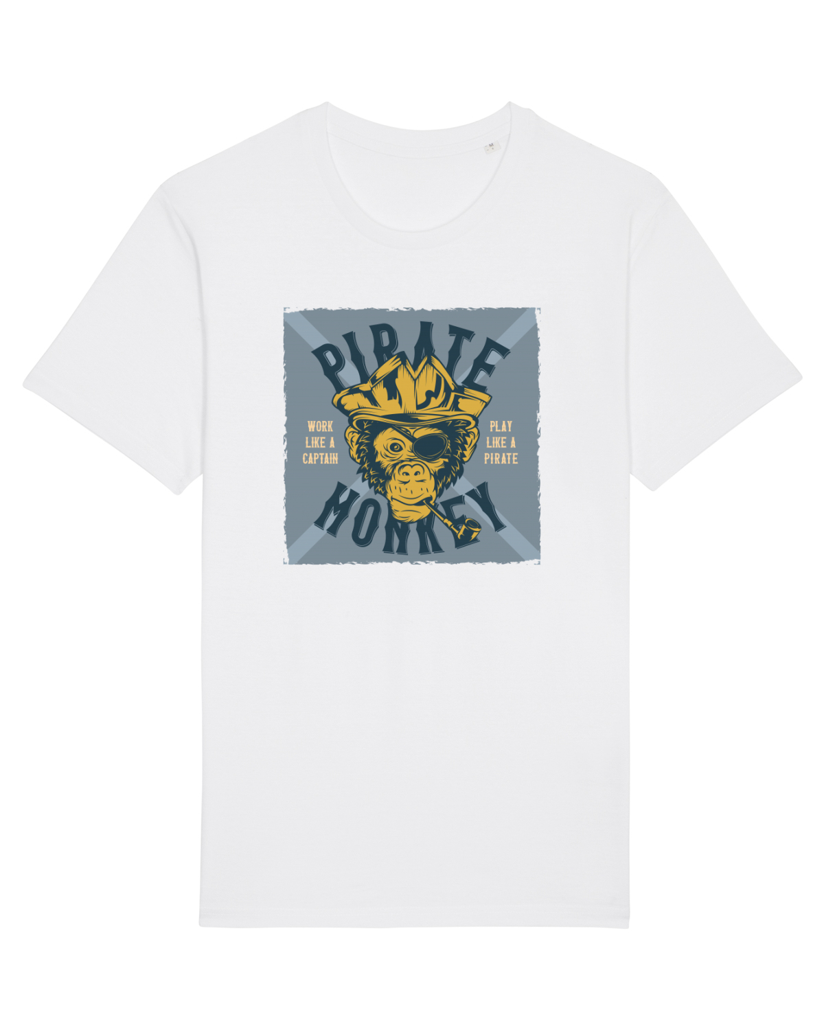 Tricou mânecă scurtă Unisex Rocker White