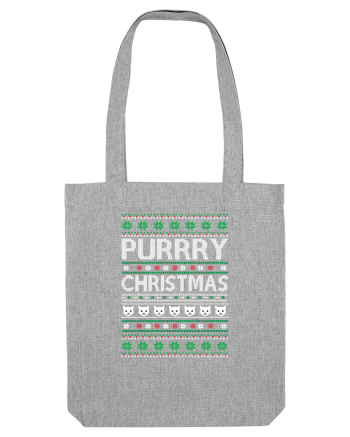 Purry Christmas Ugly Sweater (Crăciun) Heather Grey