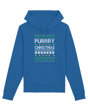 Purry Christmas Ugly Sweater (Crăciun) Royal Blue