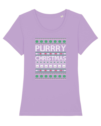 Purry Christmas Ugly Sweater (Crăciun) Lavender Dawn