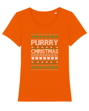 Purry Christmas Ugly Sweater (Crăciun) Bright Orange