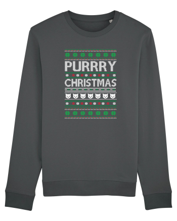 Purry Christmas Ugly Sweater (Crăciun) Anthracite