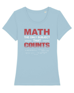 MATH Tricou mânecă scurtă guler larg fitted Damă Expresser