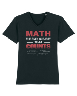 MATH Tricou mânecă scurtă guler V Bărbat Presenter