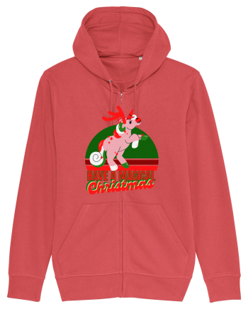 Christmas Unicorn Carmine Red
