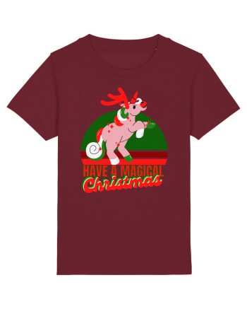 Christmas Unicorn Burgundy