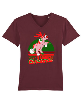 Christmas Unicorn Burgundy