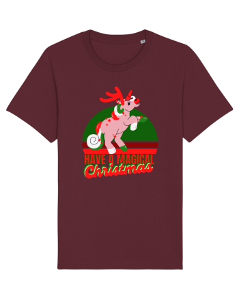 Christmas Unicorn Burgundy