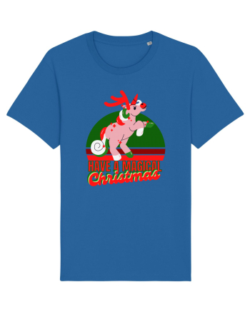 Christmas Unicorn Royal Blue