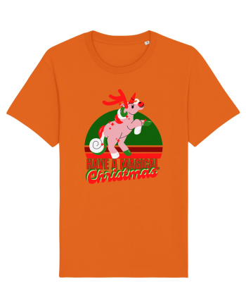 Christmas Unicorn Bright Orange
