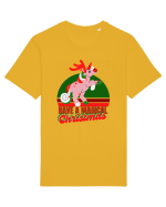 Christmas Unicorn Tricou mânecă scurtă Unisex Rocker