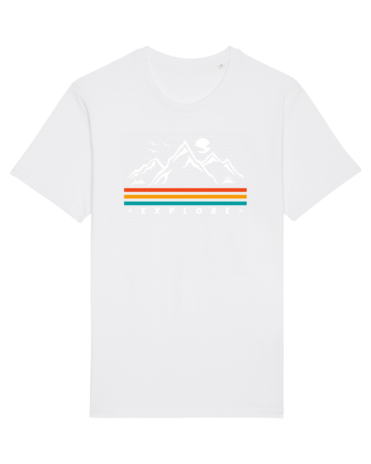 Tricou mânecă scurtă Unisex Rocker White
