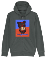 Retro.Strong Woman Hanorac cu fermoar Unisex Connector