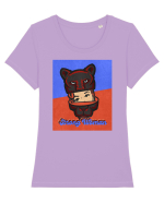 Retro.Strong Woman Tricou mânecă scurtă guler larg fitted Damă Expresser