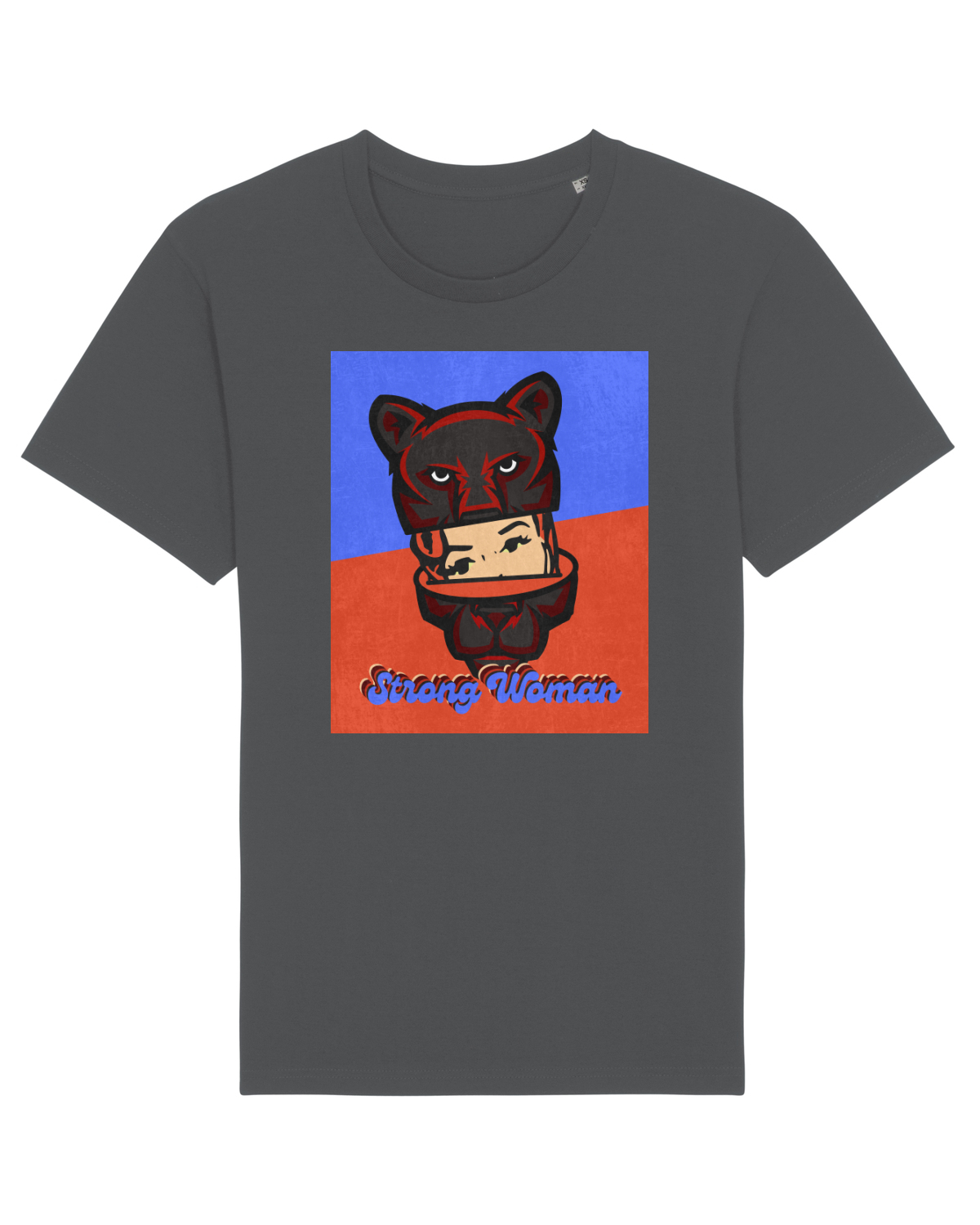 Tricou mânecă scurtă Unisex Rocker Anthracite