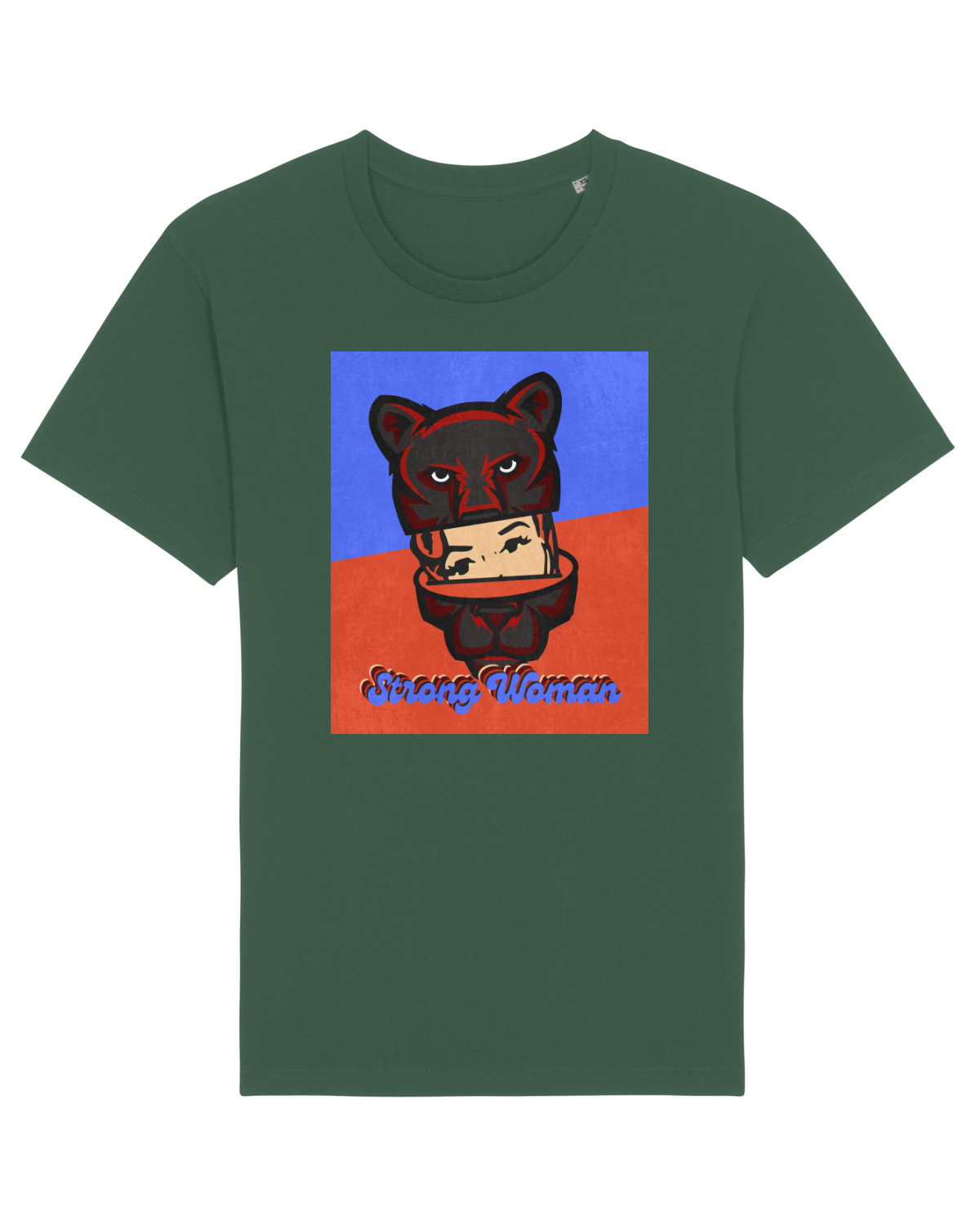 Tricou mânecă scurtă Unisex Rocker Bottle Green