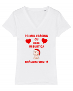 Bebe in burtica Tricou mânecă scurtă guler V Damă Evoker